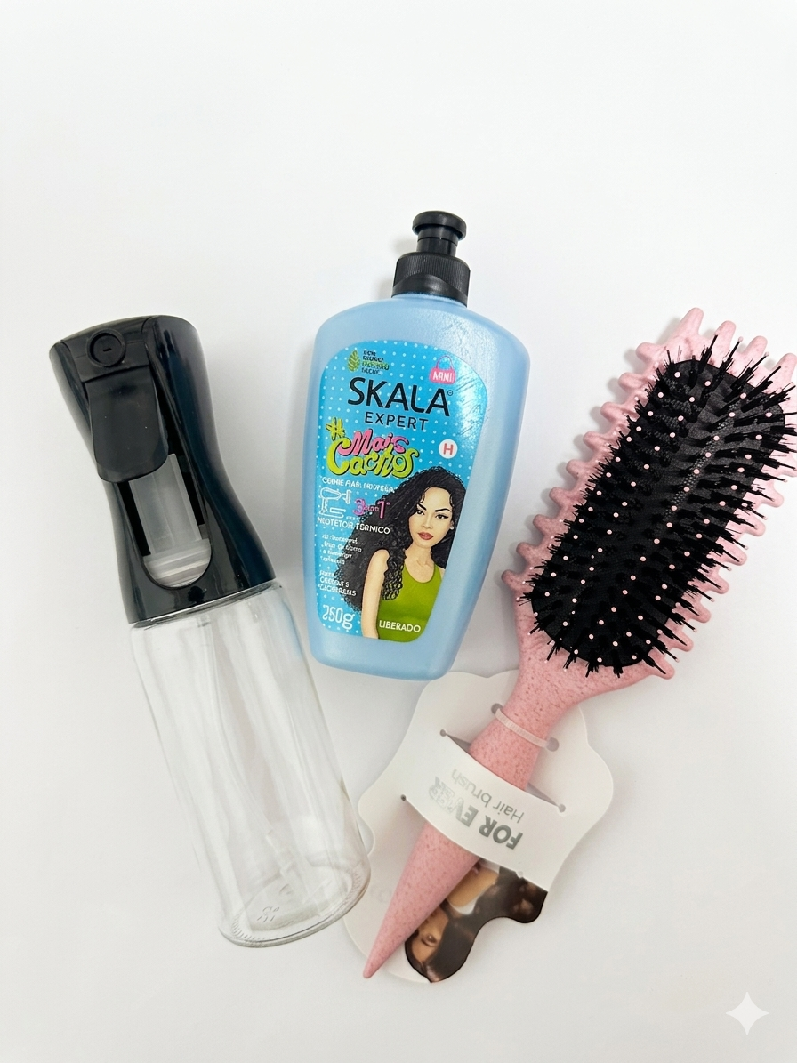 Skala Mais Cachos Mini + Bounce Brush + Spray